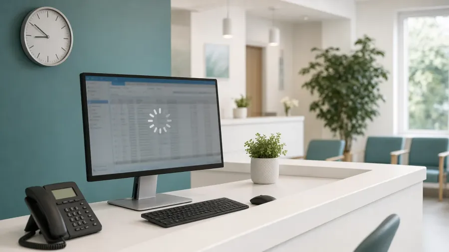 Wenn Karteikarte, Abrechnung oder Terminplan minutenlang laden, liegt das selten an der Praxissoftware selbst. Die häufigsten Ursachen für ein langsames PVS und was Ihre Praxis konkret prüfen kann, bevor der Arbeitstag darunter leidet.